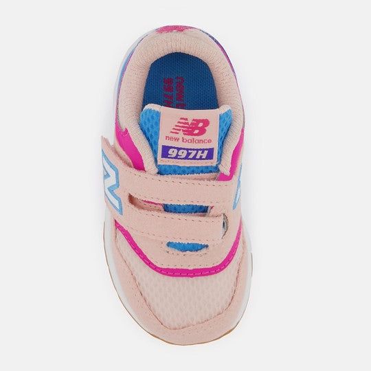 997H Hook & Loop Kids' Casual Trainer - Pink Haze/Aura