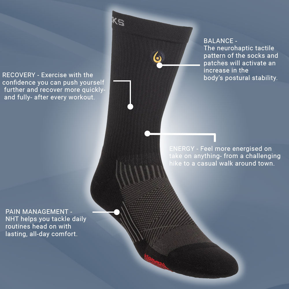 Biowin Neurosocks - Athletic Crew - Black