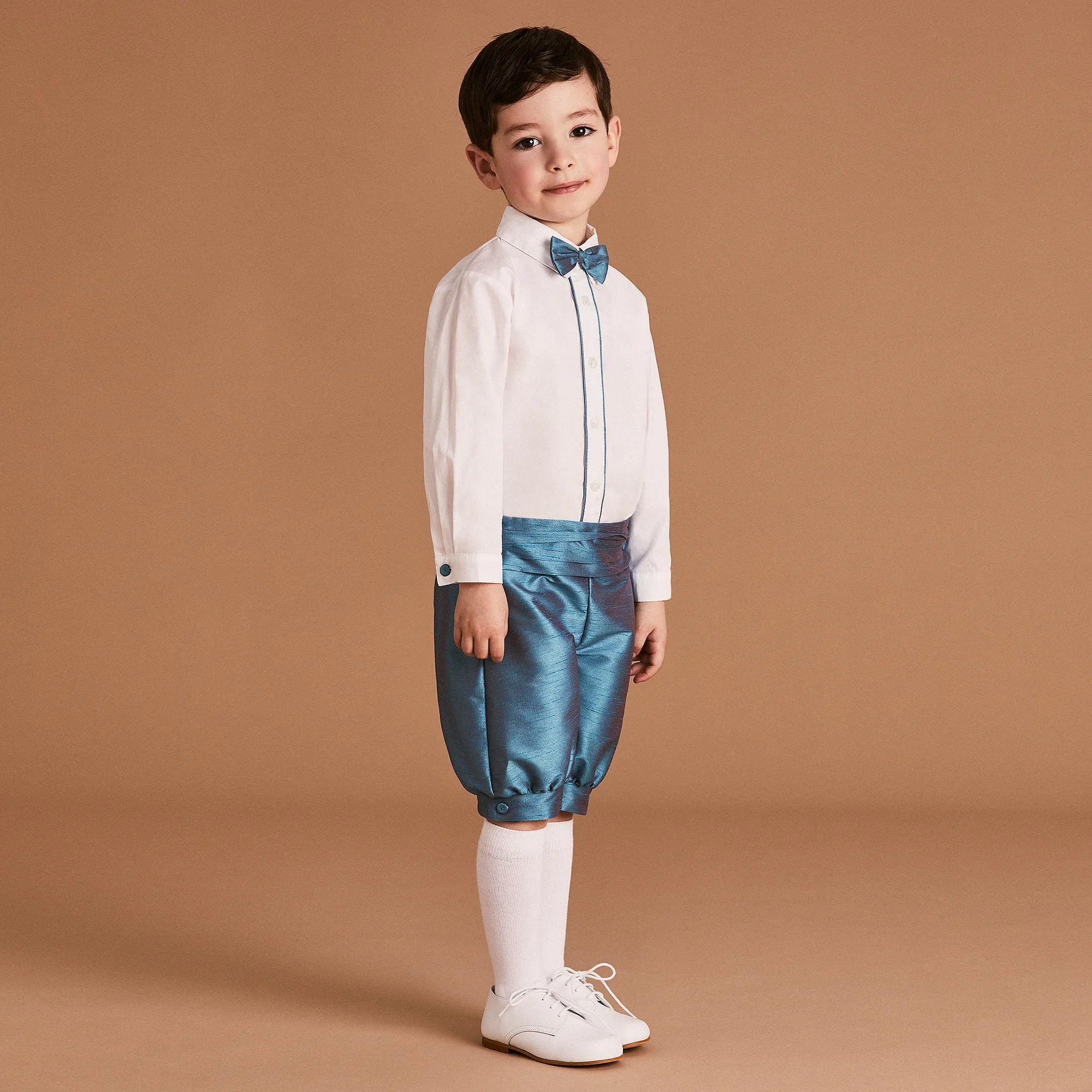 Boys Blue Knickerbocker Shorts Set 