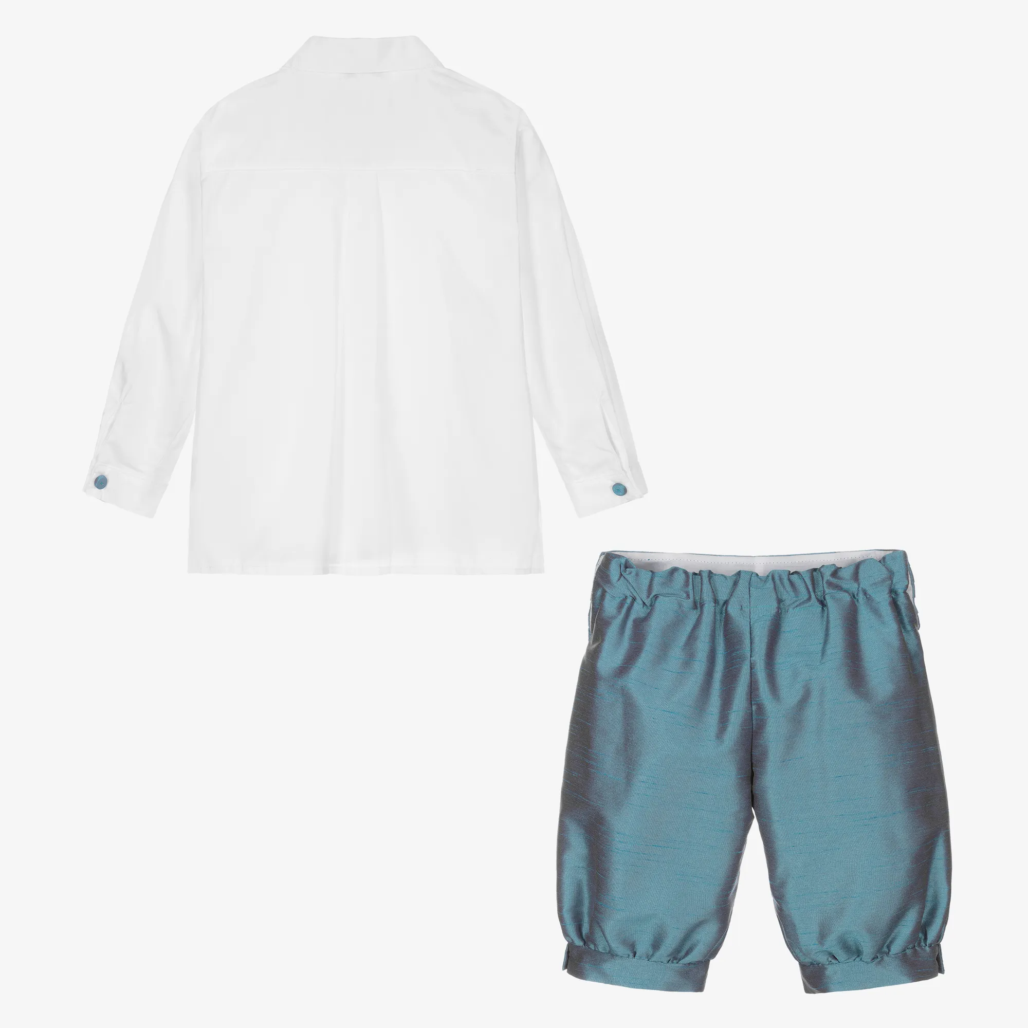 Boys Blue Knickerbocker Shorts Set 