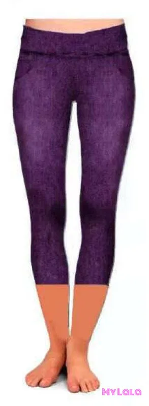 Capri Jeggings EC2 Stonewash 24-32 (Purple)