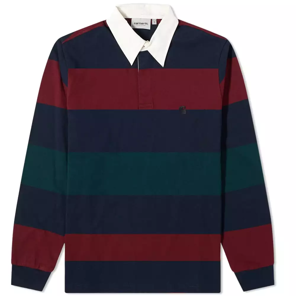 Carhartt Wip Hansen Rugby Polo / Hansen Stripe / Astro