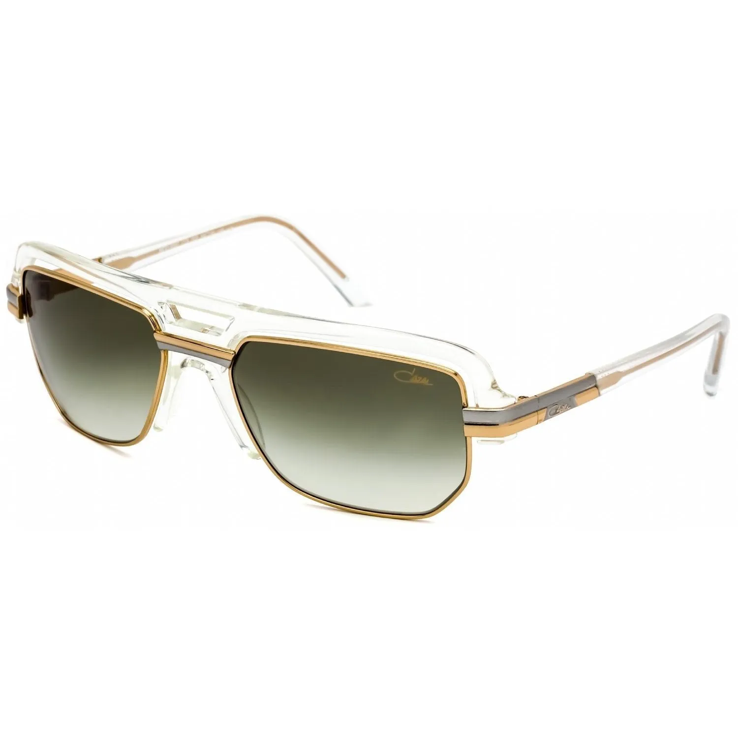 Cazal 9087 Sunglasses Clear-Gold / Grey Gradient Women's (S)