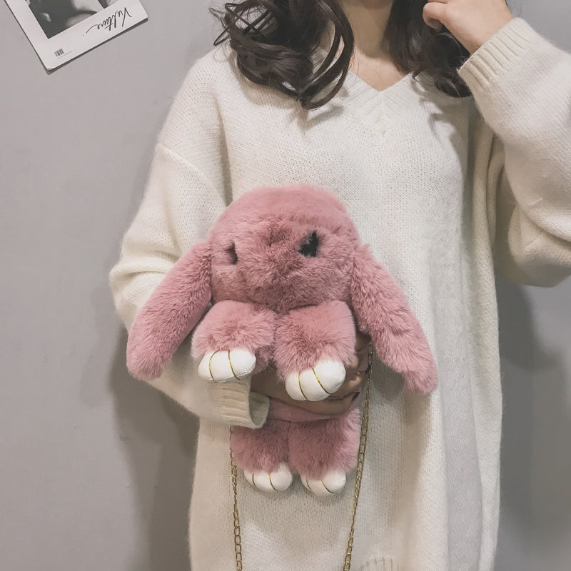 CUTE PLUSH BUNNY SHOULDER BAG |BACKPACK BY94019