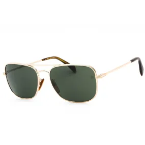 David Beckham DB 1093/S Sunglasses GOLD/GREEN