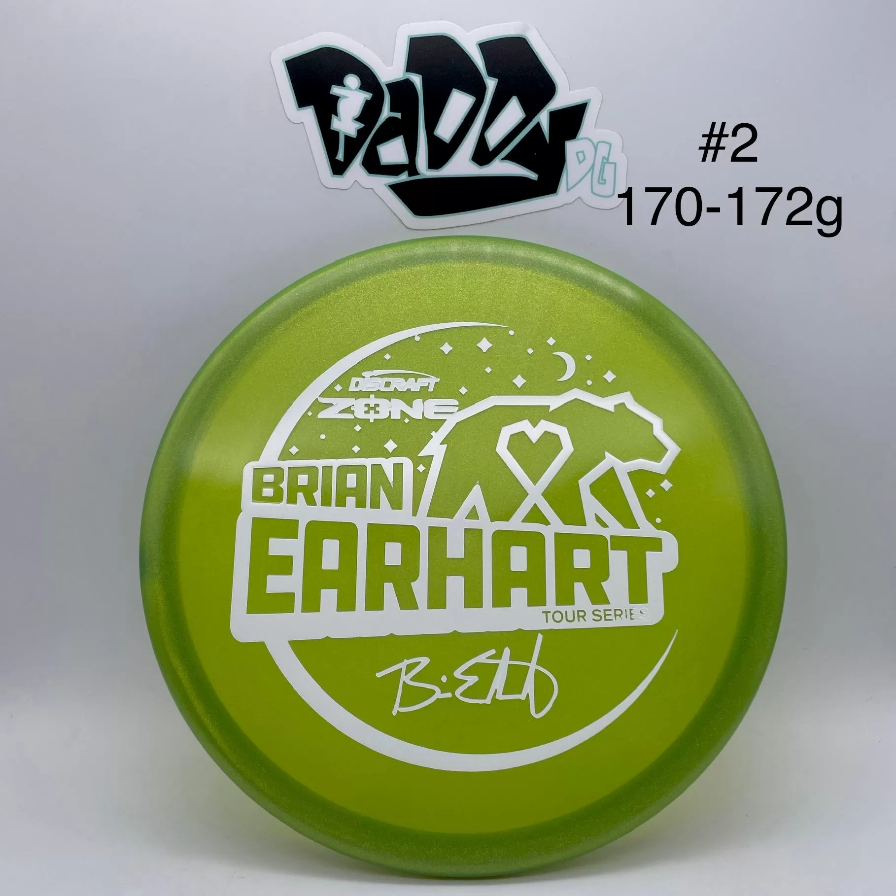 Discraft Z Metallic Zone 2021 Tour Series Brian Earhart Stamped Putt & Approach