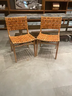 DNS 6 - Leather & Wood Dining Chairs