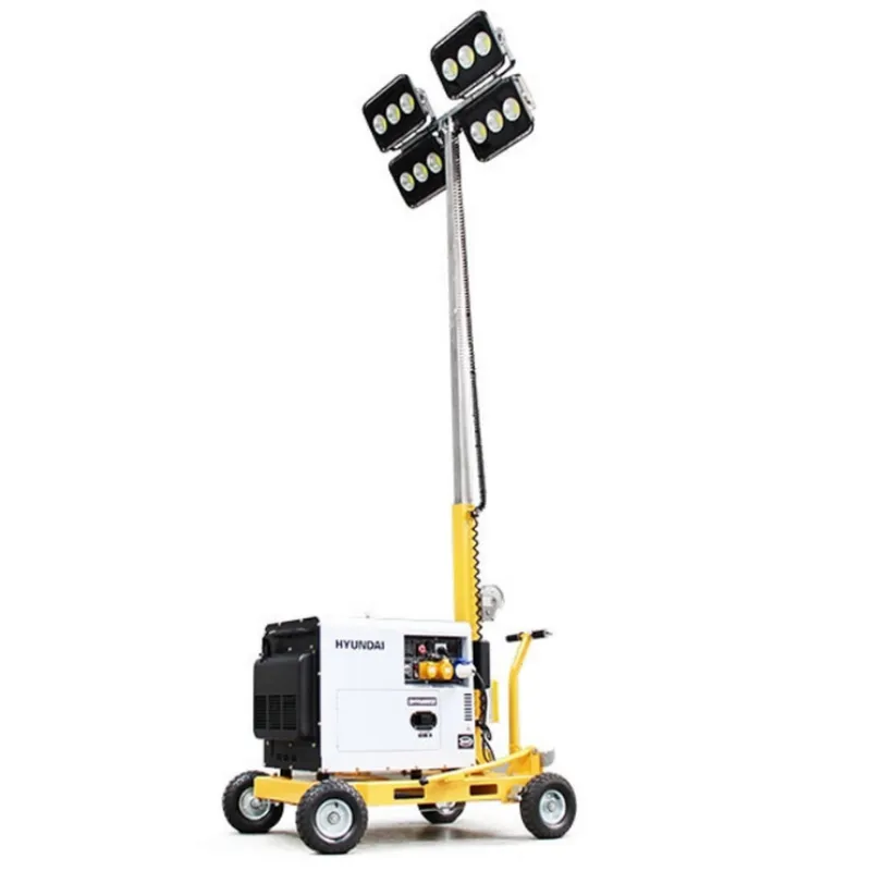 Evopower 600W LED Mobile Lighting Tower With 5.2kW Diesel Generator | LT600+DHY6000SE