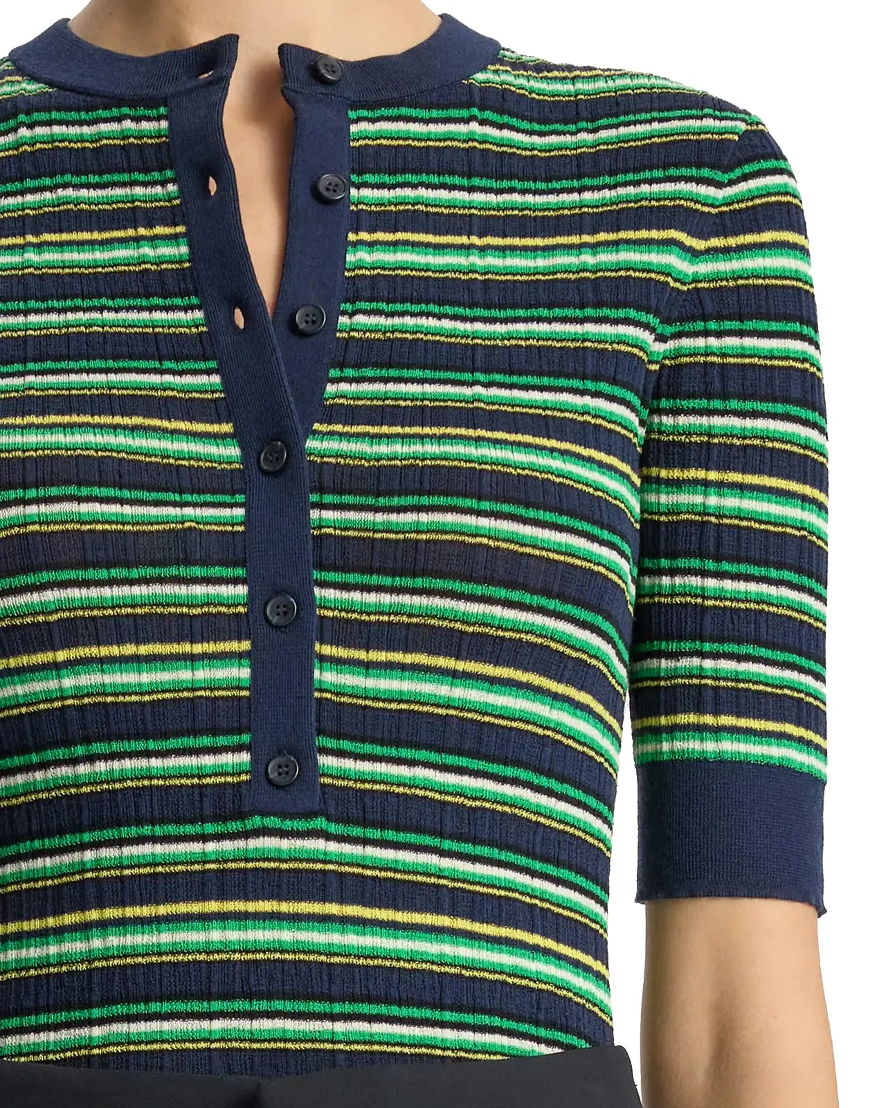 Fisher Top (Navy/Green Multi)