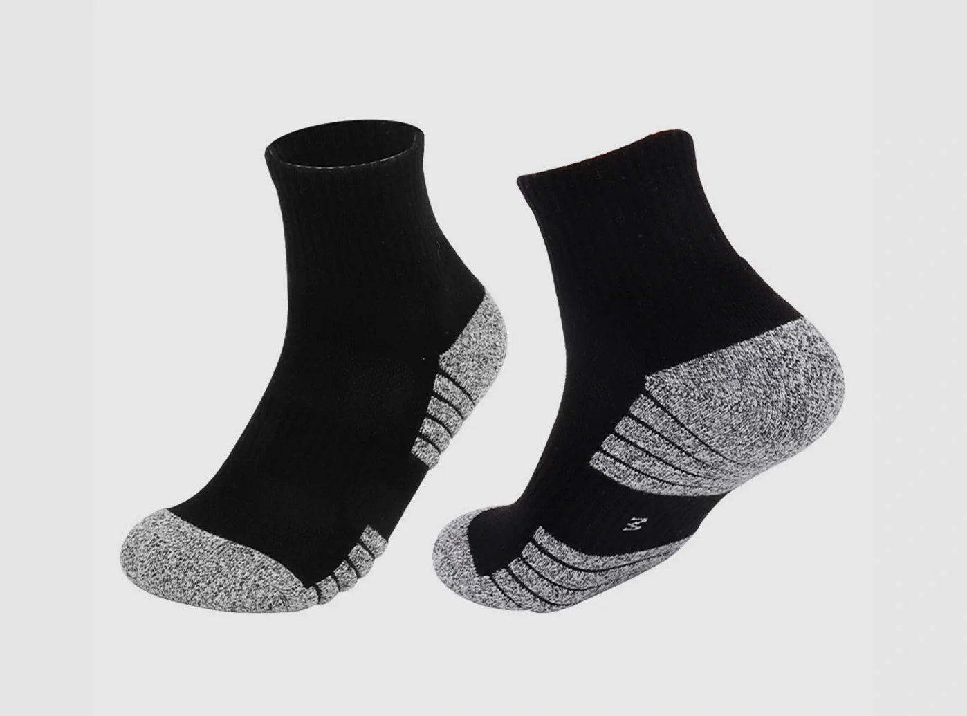 FitVille SportStep Athletic Ankle Socks 3-Pair Bundle (Unisex)