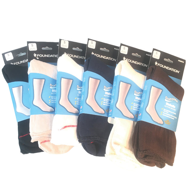 Foundation Diabetic Active Crew Sock