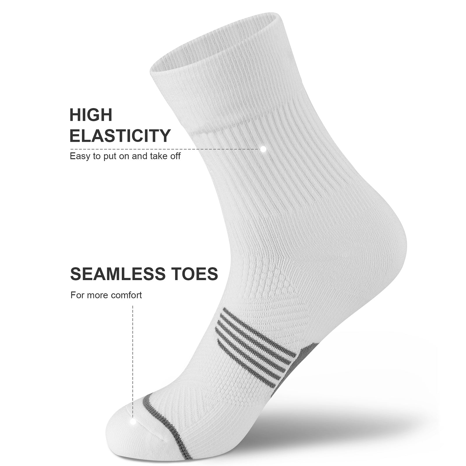 GECKOMAN x PAPLUS Compression Athletic Crew Socks