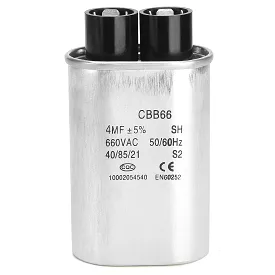 Golf Cart Capacitor 4MFD 4uF 660V 60 Hz for EZGO PowerWise Chargers - 10L0L