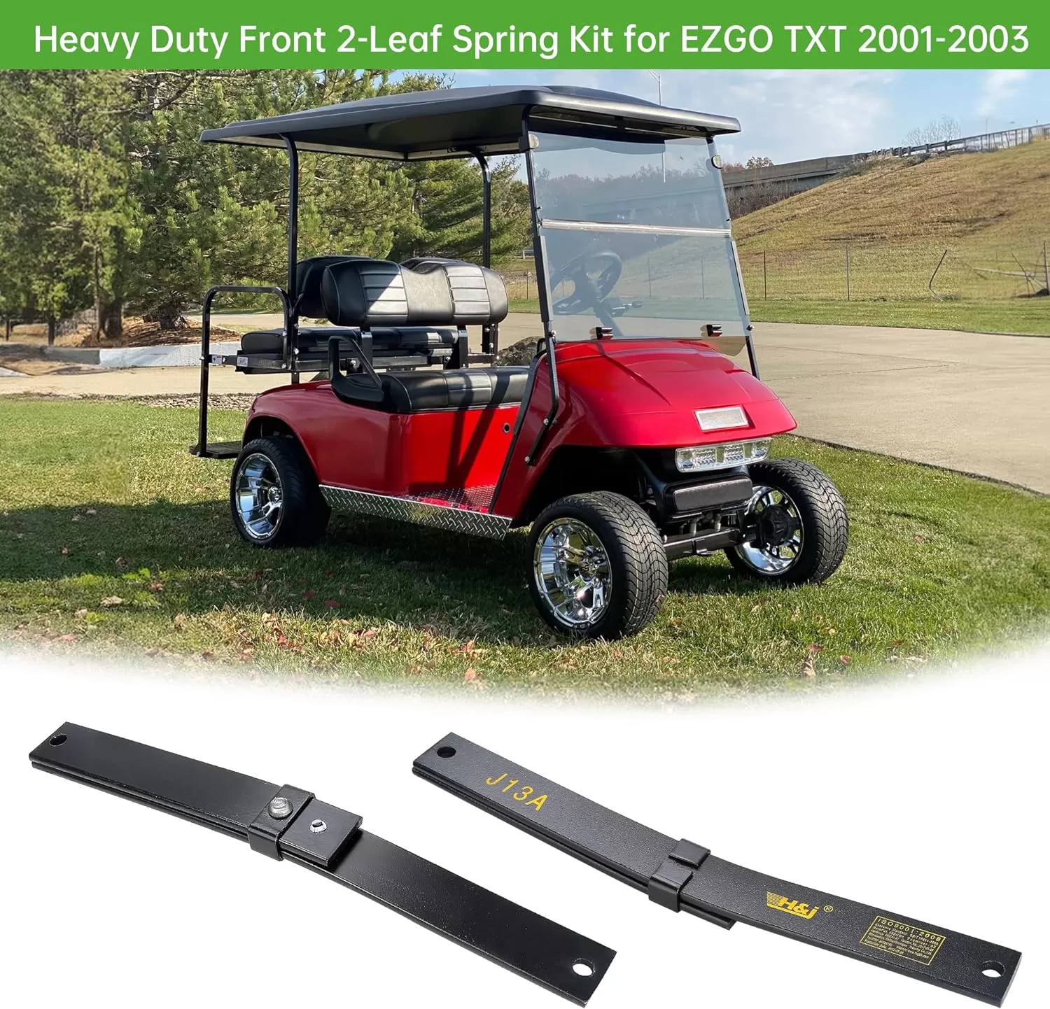 Golf Cart Front Leaf Spring Rust Resistant Only For EZGO TXT 2001-2003 - 10L0L