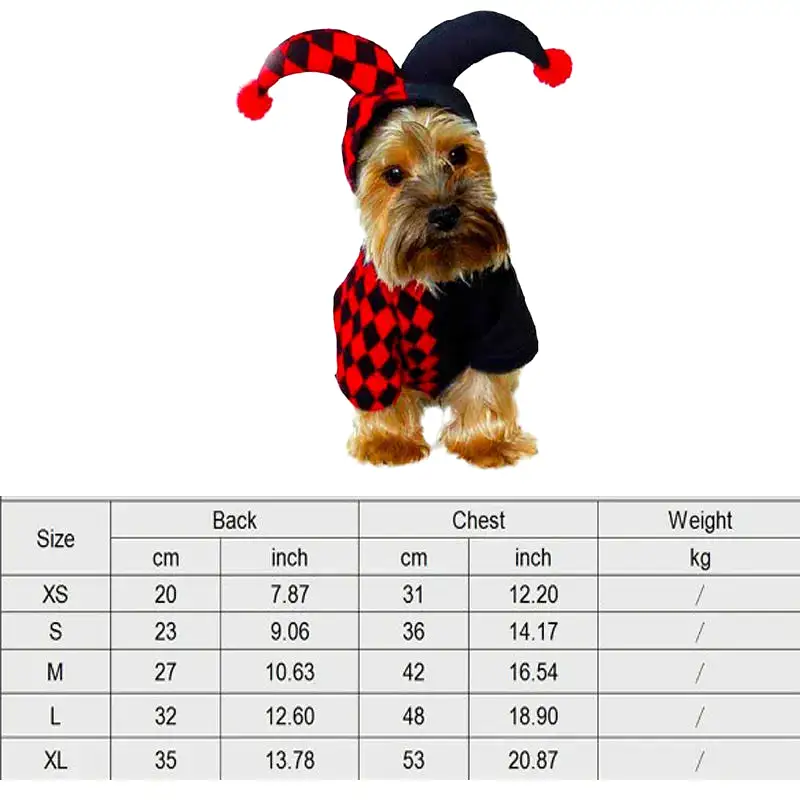 Halloween Dog Clothes Funny Pet Dogs Cosplay Costumes Set Christmas Dog Costume Comical Outfits for Pet Cat Puppy Party Clothing