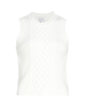 Heath Sleeveless Knit Top (Cream)