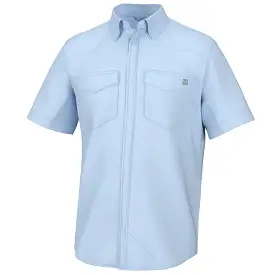 'Huk' Men's Diamond Back Button Down - Ice Water