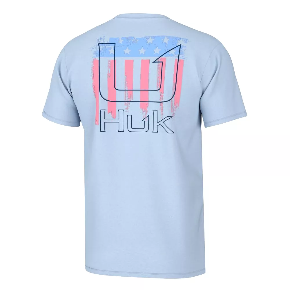 'Huk' Men's Salute Tee - Ice Water