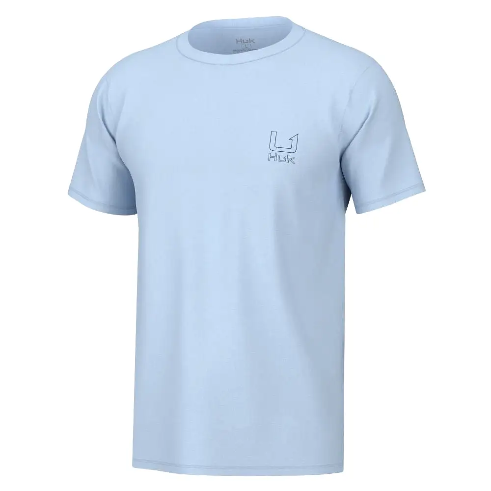 'Huk' Men's Salute Tee - Ice Water