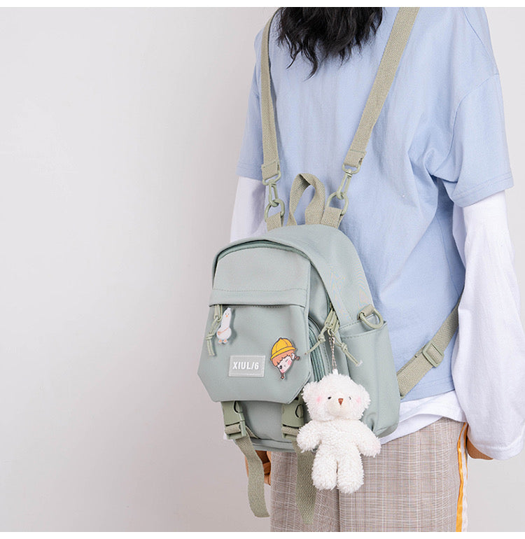 INS PASTEL PURPLE LIGHTWEIGHT MINI SMALL BACKPACK BY90109