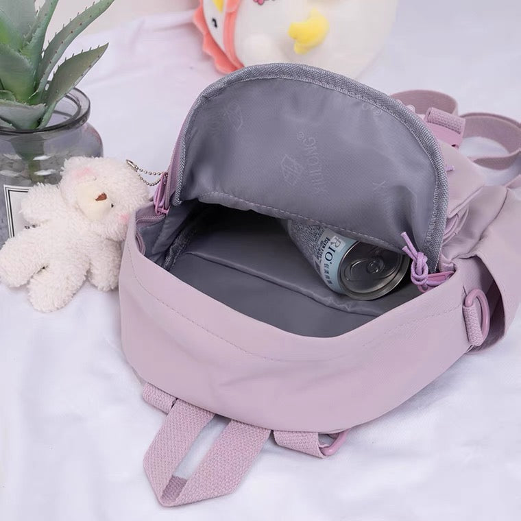 INS PASTEL PURPLE LIGHTWEIGHT MINI SMALL BACKPACK BY90109