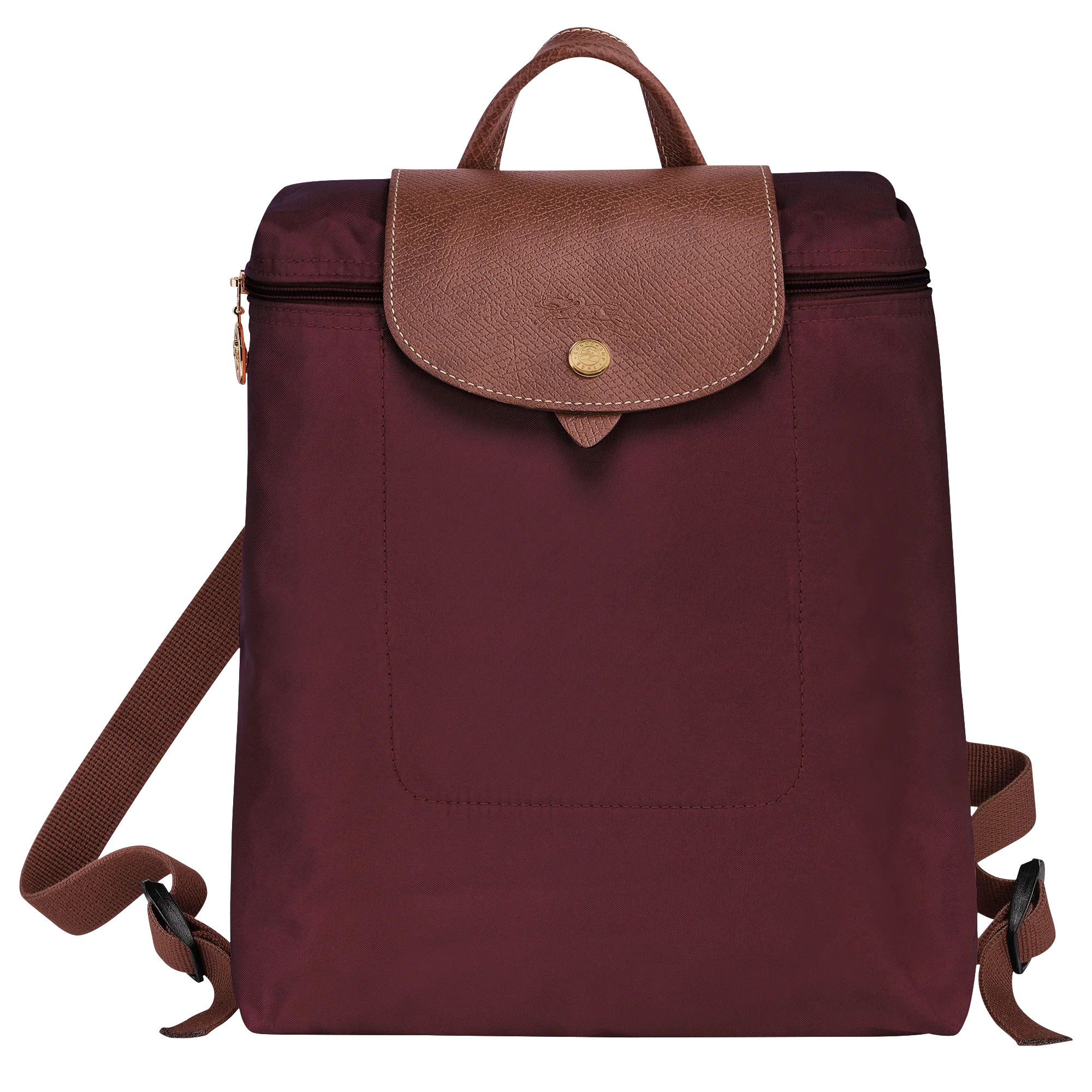 Le Pliage Original M Backpack Burgundy - Recycled canvas