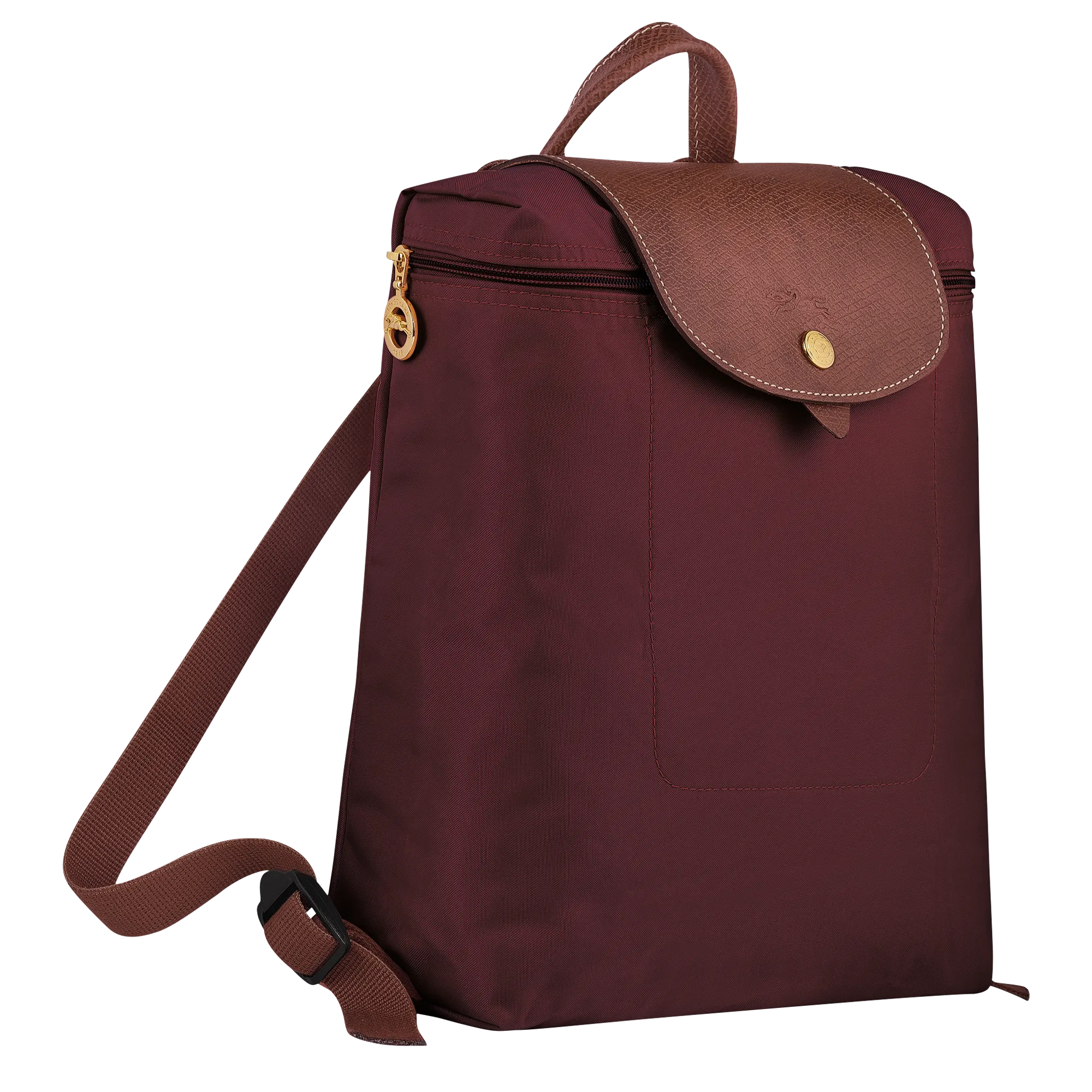 Le Pliage Original M Backpack Burgundy - Recycled canvas