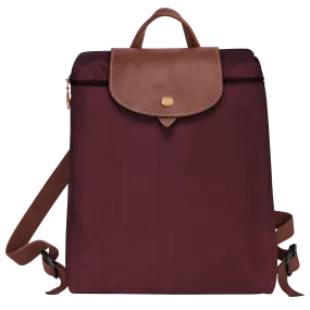 Le Pliage Original M Backpack Burgundy - Recycled canvas