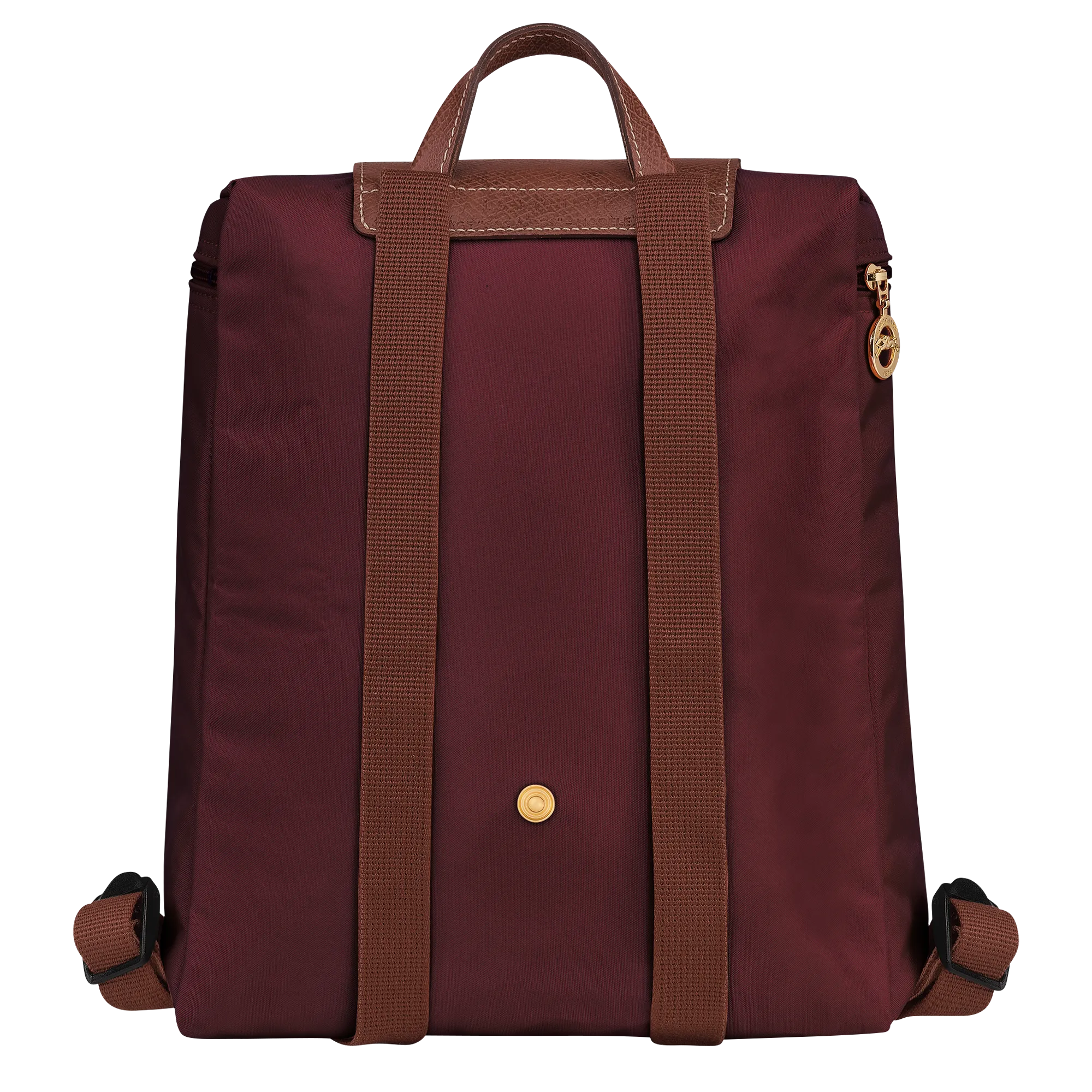 Le Pliage Original M Backpack Burgundy - Recycled canvas