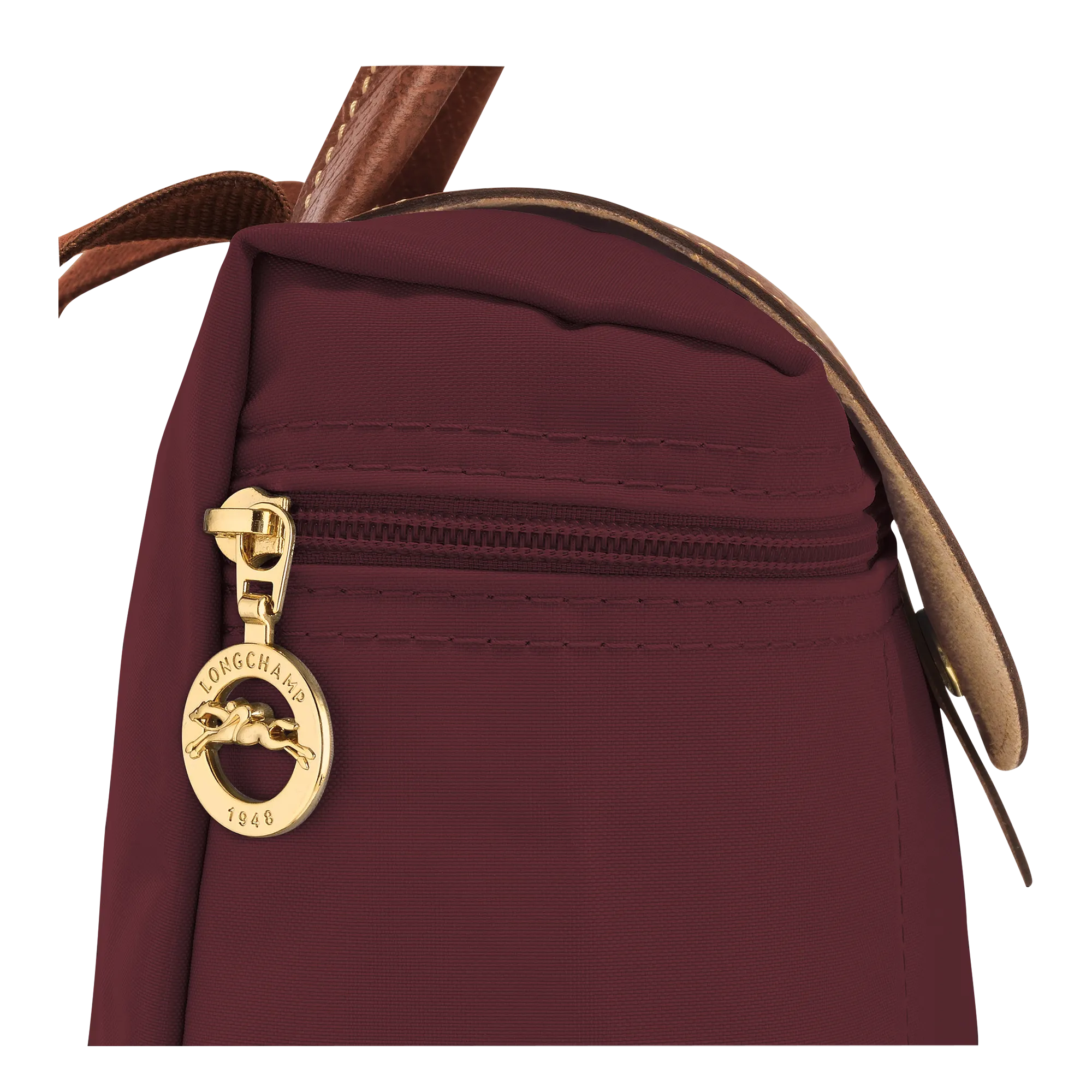 Le Pliage Original M Backpack Burgundy - Recycled canvas