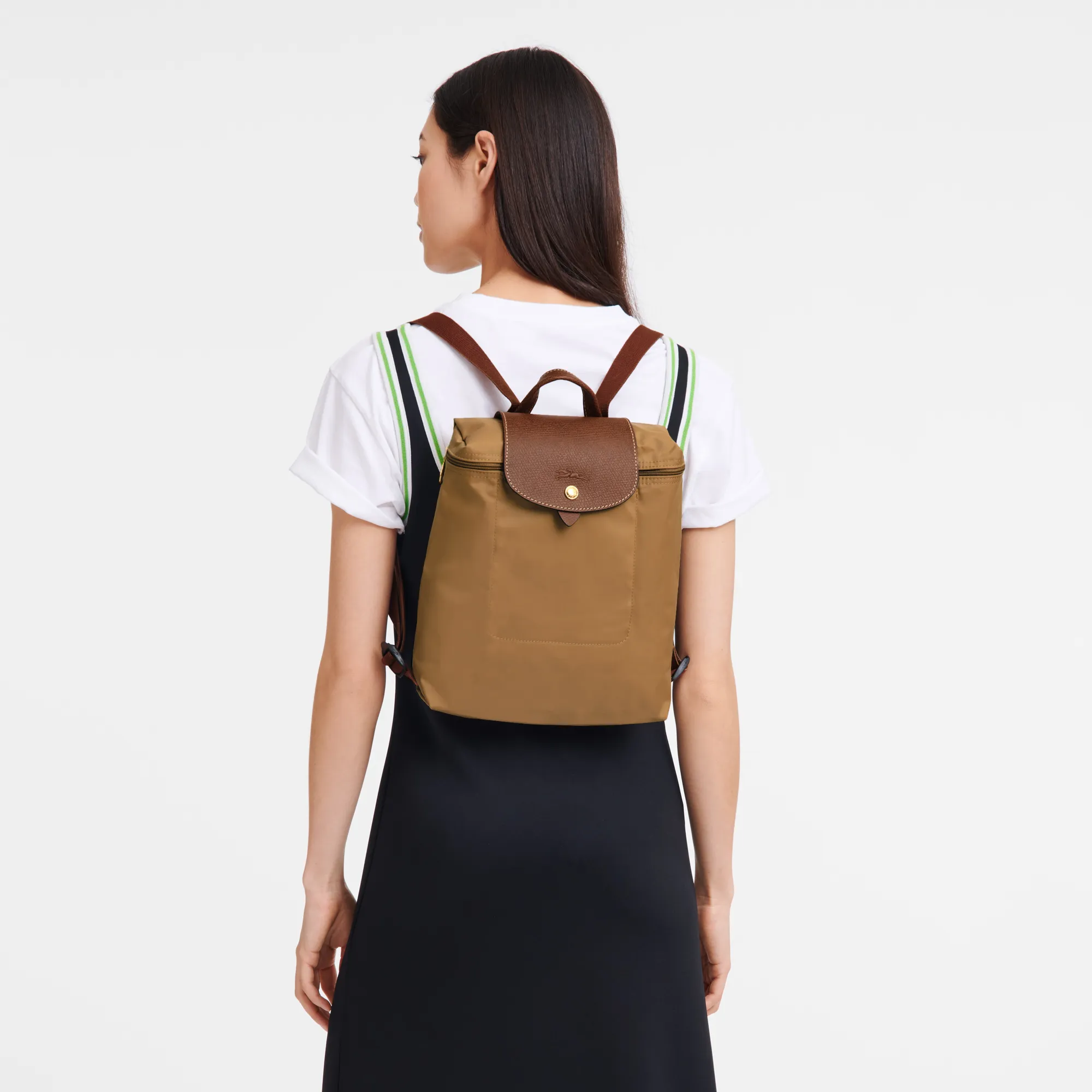 Le Pliage Original M Backpack Fawn - Recycled canvas