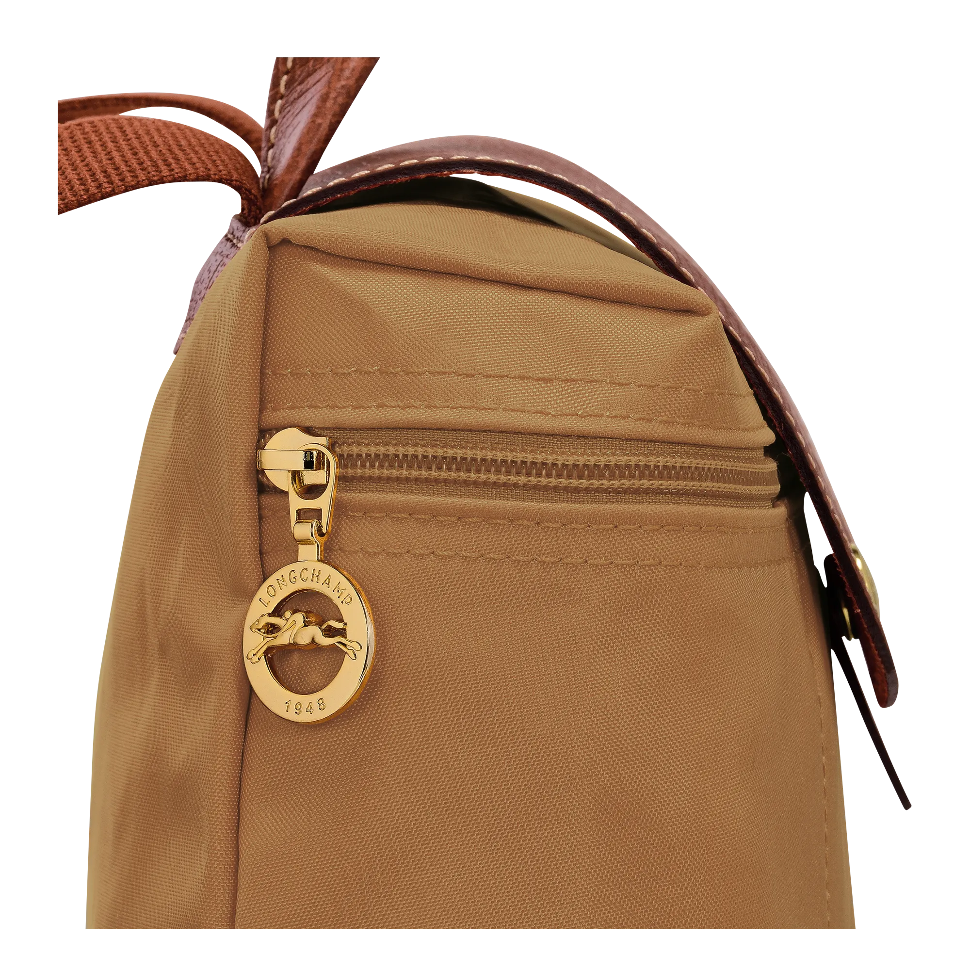 Le Pliage Original M Backpack Fawn - Recycled canvas