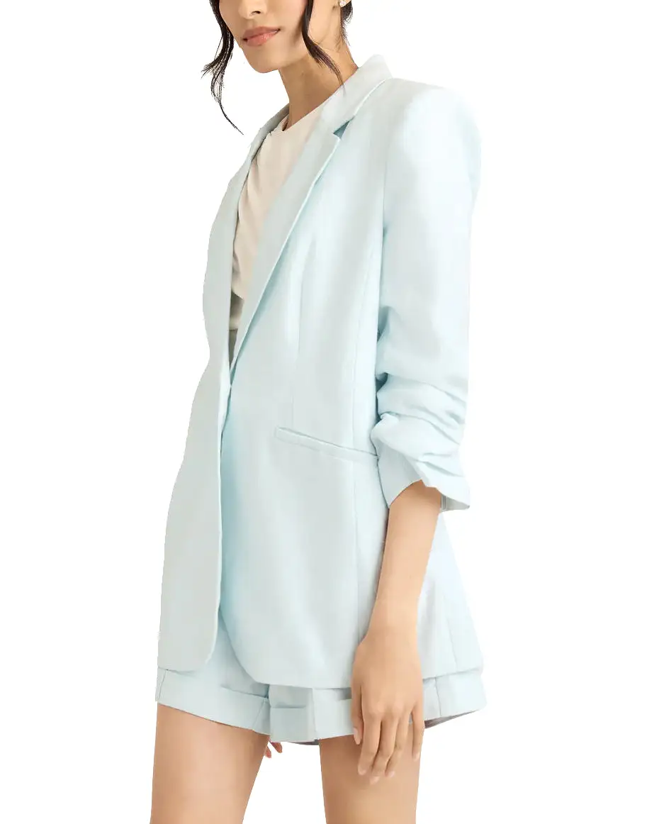 Linen Kylie Blazer (Glacial Blue)