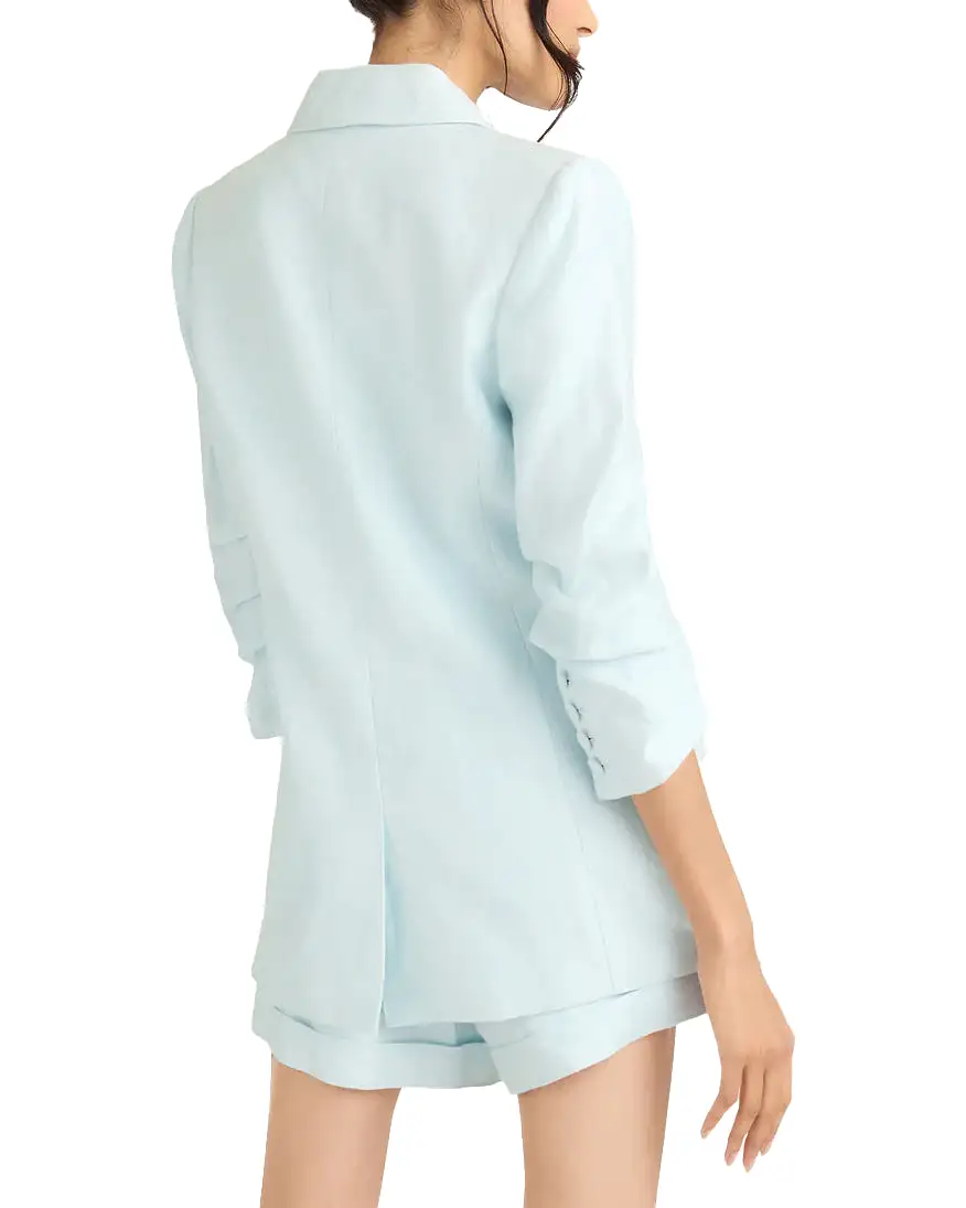 Linen Kylie Blazer (Glacial Blue)