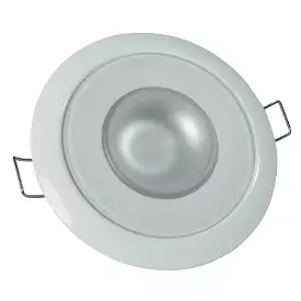 Lumitec Mirage - Flush Mount Down Light - Glass Finish/White Bezel - Warm White Dimming [113129]