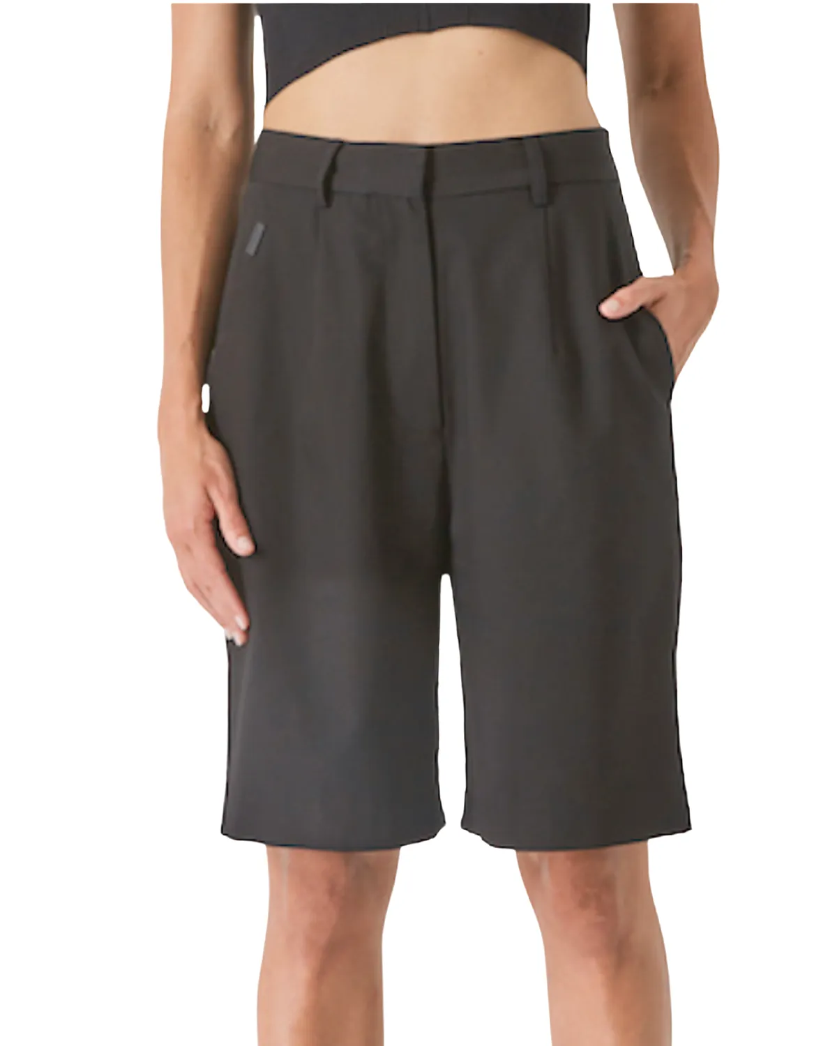 Miles Knee Length Walking Short (Black)