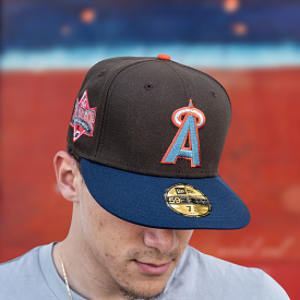 New Era Anaheim Angels 1989 ASG Grapefruit UV (Mocha/Navy)