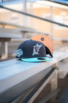 New Era Florida Marlins 100th Anniversary Blush UV (Charcoal/Teal)