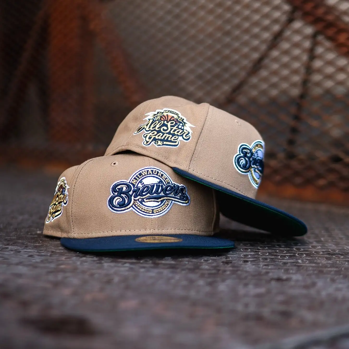 New Era Milwaukee Brewers 2002 ASG Green UV (Khaki/Navy)