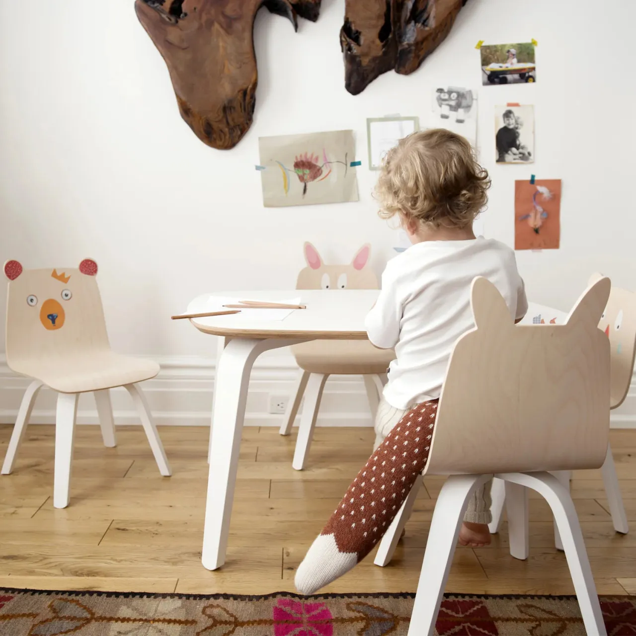 Oeuf Rabbit Play Chairs Birch