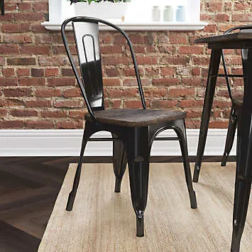 Pair Fusion Metal Dining Chairs | Kaleidoscope