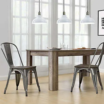 Pair Fusion Metal Dining Chairs | Kaleidoscope