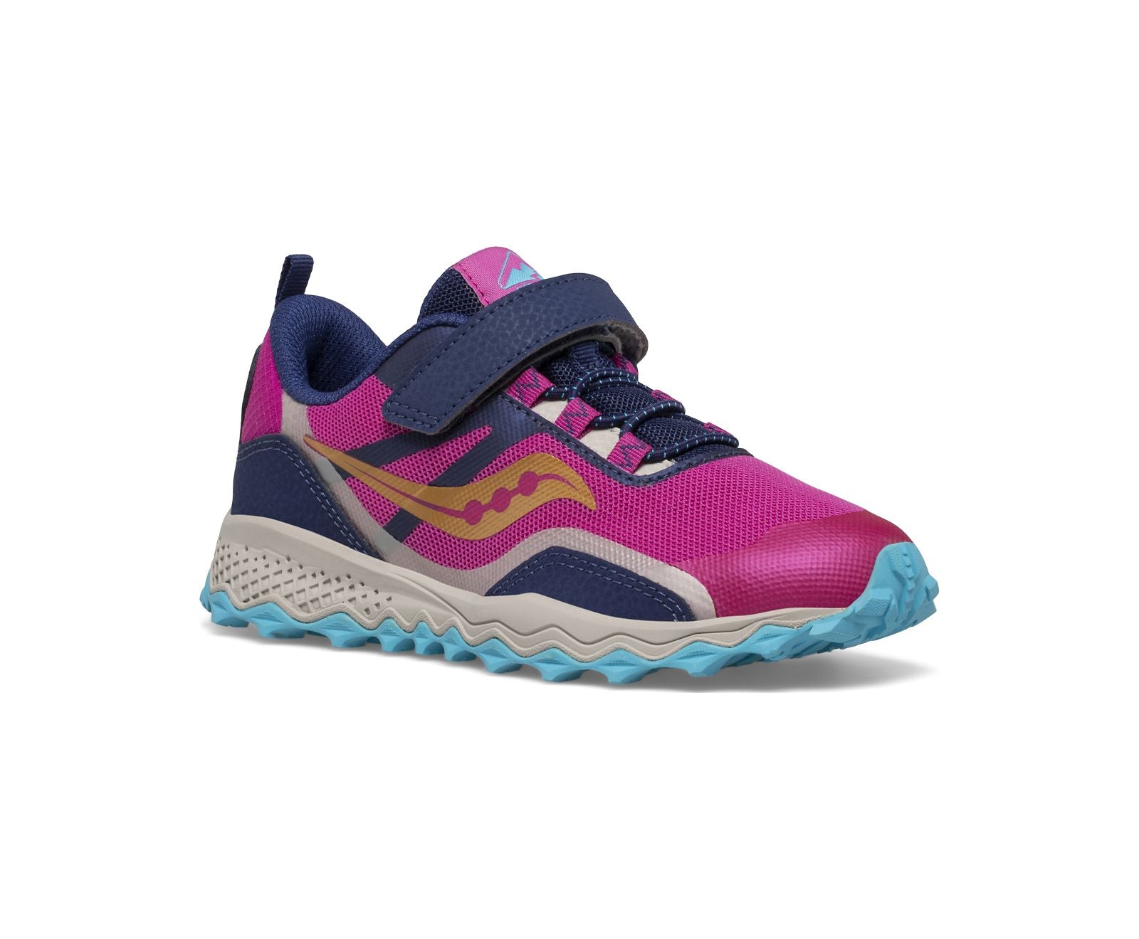 Peregrine 12 Shield Kid's Trail Athletic - Navy/Pink/Turq