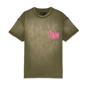 Purple Brand Textured Inside Out Logo Olive Tee (P101-JWBD124)