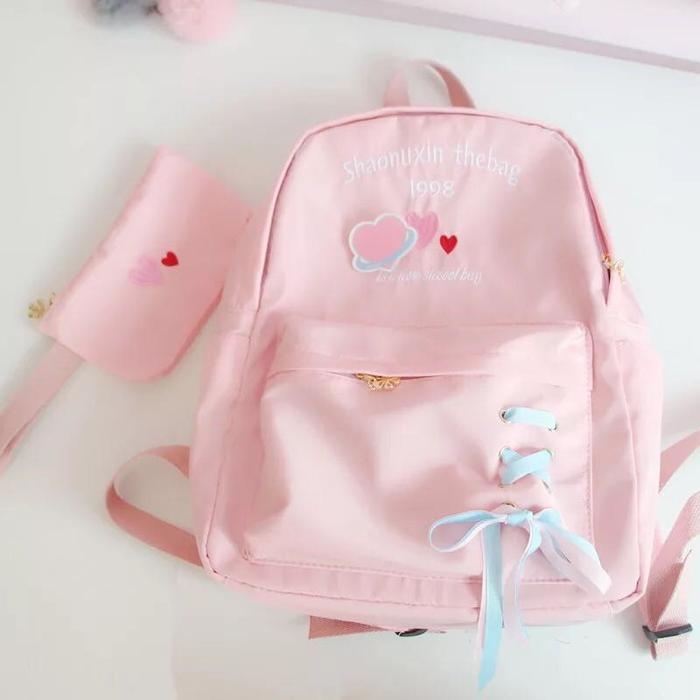 REVIEW FOR CHIC LOVE LETTER EMBROIDERY BACKPACK