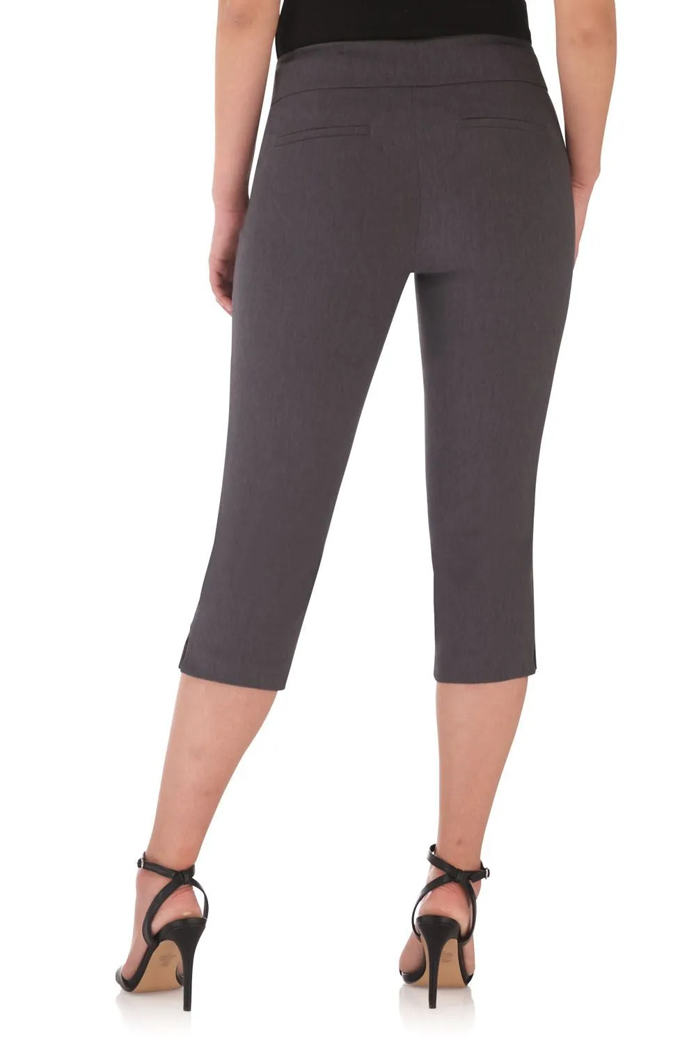 Secret Pocket Capris with Wide Waistband