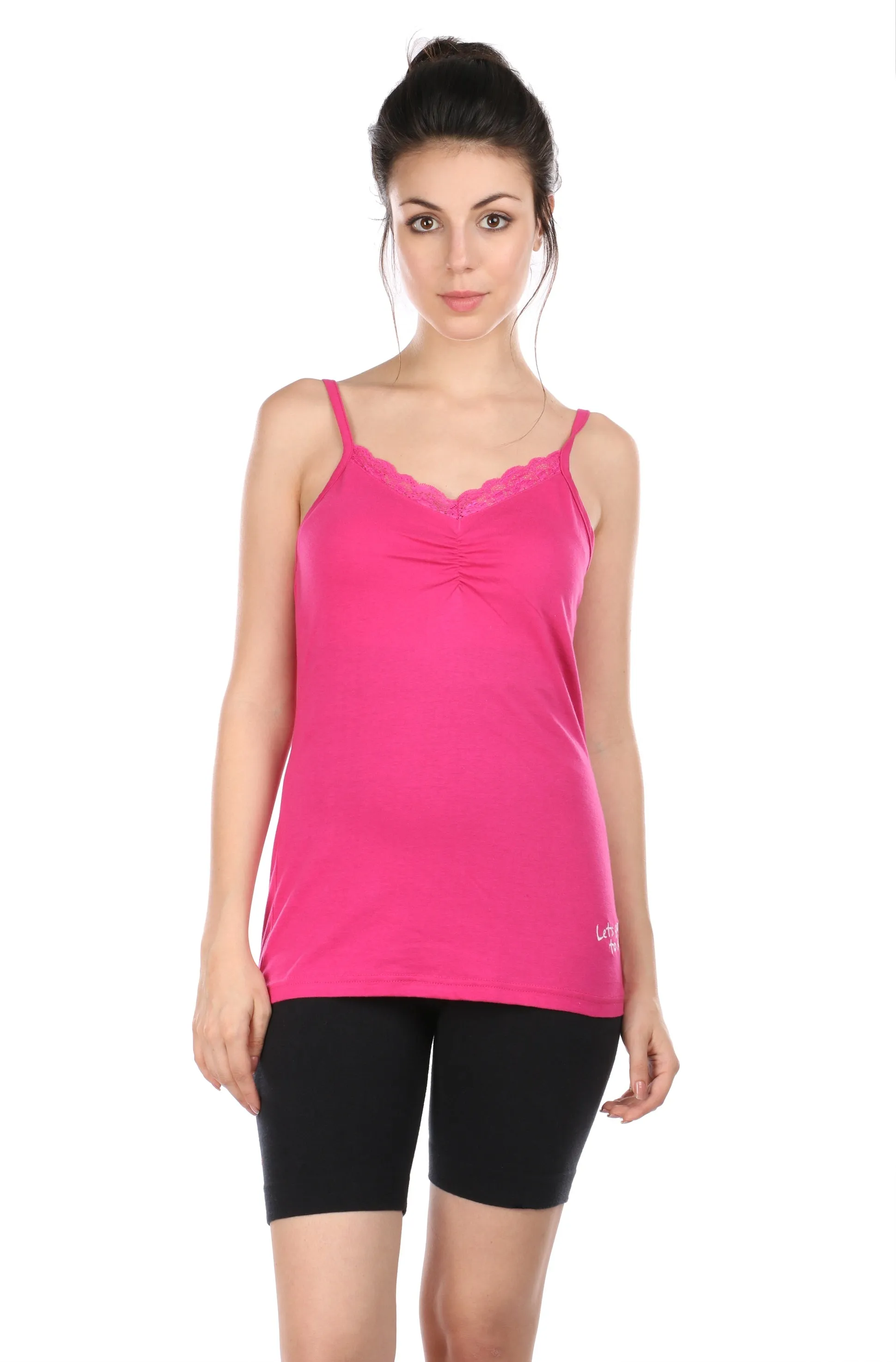 Semantic Women's Cotton T-Shirt - Solid (Slim Fit)