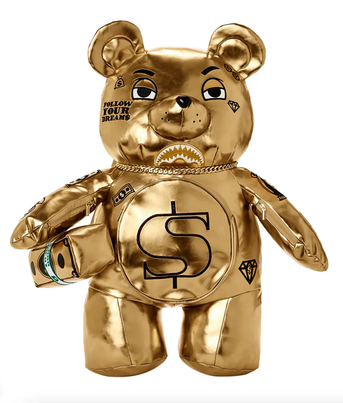 Sprayground - Gold Rush Moneybear Teddybear Backpack