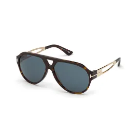 Tom Ford FT0778 Sunglasses Dark Havana / Green (S) Men's